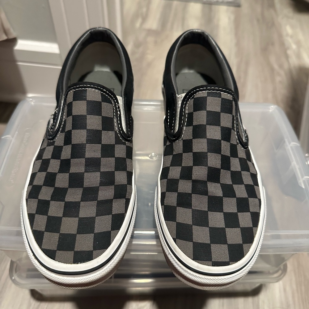 Vans Monochrome Checkered Slip-Ons